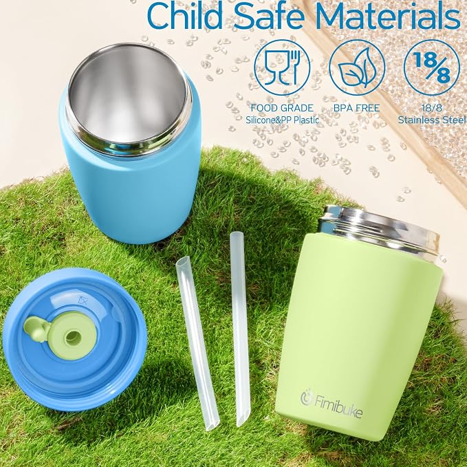 Fimibuke Toddler Cups Spill Proof, 12 OZ Sippy Cup - Image 3