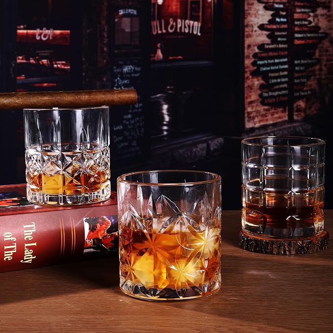 Whiskey Glasses Set of 6, 12oz Old Fashioned Whiskey Glasses Gift - Image 2