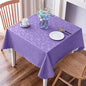 Smiry Square Table Cloth, Waterproof Heavy Duty Vinyl Tablecloths, Wipeable Washable Table Cover for Kitchen and Dining Room (Purple, 54" X 54")