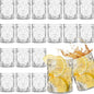 Qinyoung 24 Plastic Vintage Drinking Glasses 8.5oz Stemless Retro Embossed Wine by Qinyoung