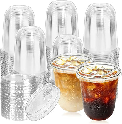 100 Sets 16 oz Clear Plastic Cups by Unknown