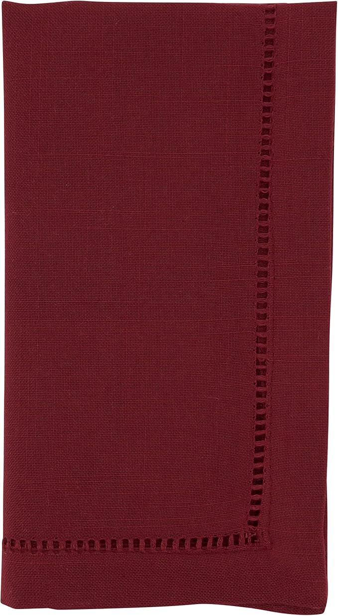 SARO LIFESTYLE Hemstitched Border Dinner Napkin by SaroLifestyle