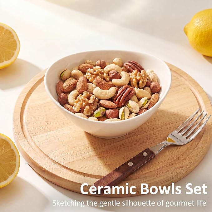 Teocera 5 Inch Porcelain Small Bowls Set, 6 Ounce small serving bowls - Image 4