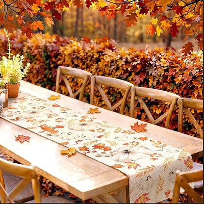 Gilprop 3 Pcs Holiday Table Runners Seasonal Tablecloth, 13x72 Inch | Farmhouse - Image 2