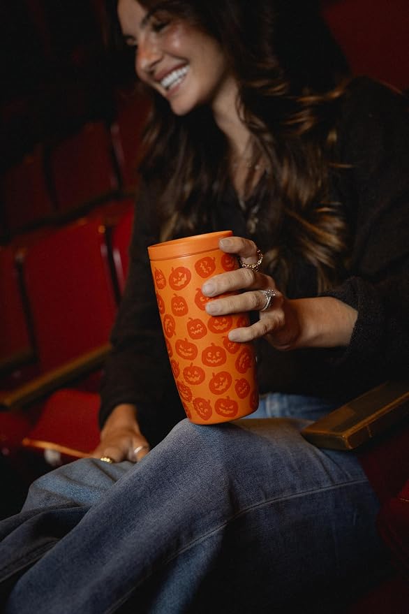 Simple Modern Halloween Travel Coffee Mug 360° Lid | 16oz | White | Voyager - Image 2