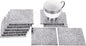 Premium Engraved Table Coaster, Drink Coasters Set of 12-4 Inch Coaster Set for Tabletop, Coffee Table Protection, Home Decor Accent, Non Slip Drink Mats (Silver) - ALPHA Living HOME