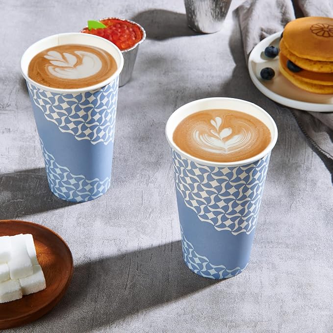 MUCHII 16 oz Coffee Cups, Disposable Paper Cups 210 Count, Disposable Cups | - Image 3