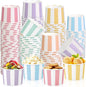 Aodaer 120 Pack 8 Ounces Paper Cups Disposable Stripe Dessert Bowls Ice Cream by Aodaer