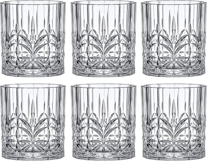 Amazing Abby - Whitney - 14-Ounce Plastic Whiskey Glasses (Set of 6), Plastic Wine Glasses, Reusable, BPA-Free, Shatter-Proof, Dishwasher-Safe, Perfect for Poolside, Outdoors, Camping, and More