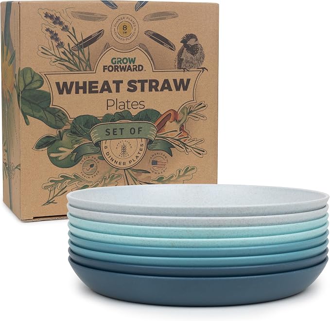 Grow Forward Premium Wheat Straw Plates by GrowForward