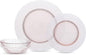 Fortessa Archie Glass 12 Piece Dinnerware Set, Service for 4, Pink