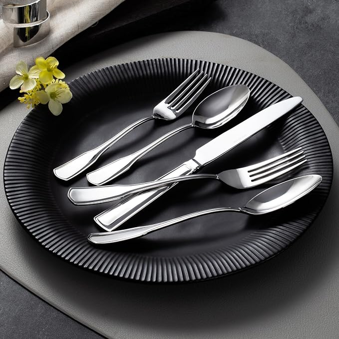 40 Piece Silverware Set for 8, 18/10 Stainless Steel | 18/10 Stainless Steel - Image 7