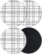 Modern Minimalist Lines Coasters Set of 4 Absorbent Coasters by Unknown