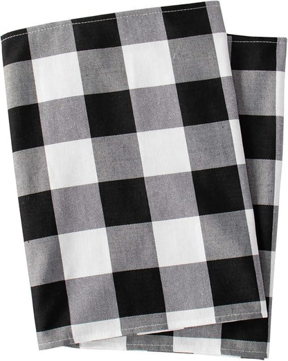 ShinyBeauty Black & White Buffalo Plaid Runners 120 inches Long Classic - Image 6