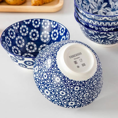 vancasso SELENE 24 oz Ceramic Cereal Bowls, Dishwasher & Microwave Safe - Image 9