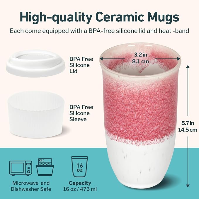 NOVA CERAMICS Coffee Travel Mug - Image 3