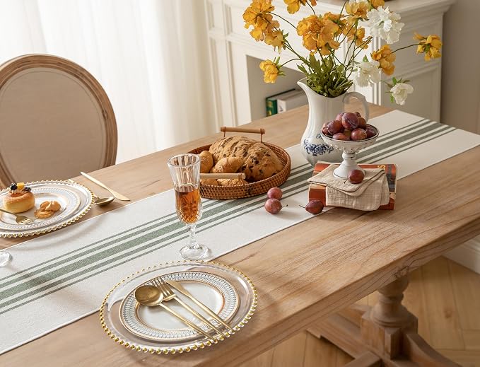 Boho Table Runner for Modern Farmhouse Decor, Dining Table décor 13 x 108 Inch - Image 3