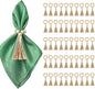 50 Pack Farmhouse Rustic Napkin Rings by VZZNN