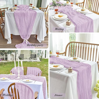 IVAPUPU Purple Table Runner 120 Inch - Image 6