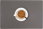 Set of 6 Faux Leather Placemats, PU Table Mats, Waterproof, Stain Resistant, Heat Resistant, Non-Slip Easy to Clean for Kitchen Dining Table,Conference Table C Grey Rectangle