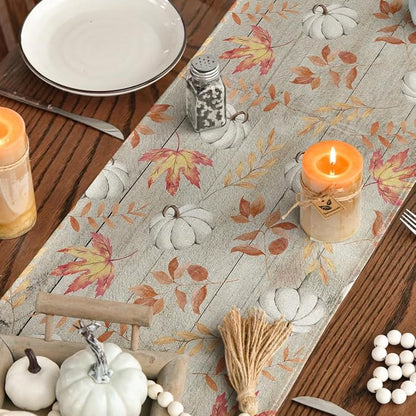 Artoid Mode 210 GSM Fall Table Runner 13x48 Inch Home Party Decor | Pumpkins - Image 4