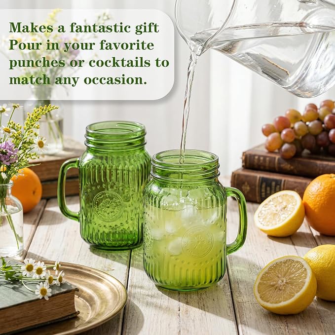 SUT Mason Jar Drinking Glasses - Image 4