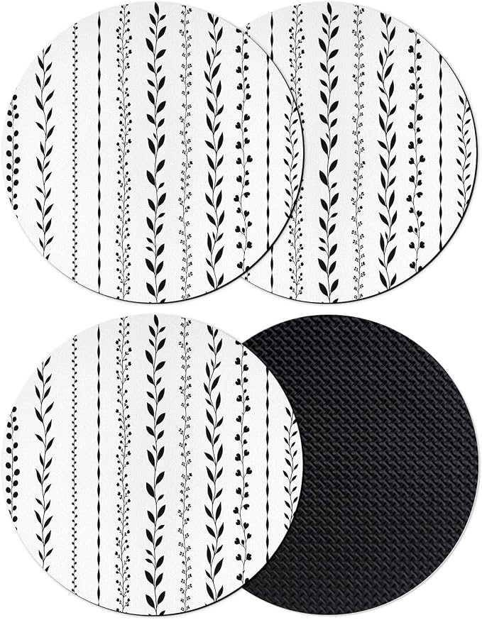 Modern Minimalist Art Coasters Set of 4, Absorbent Coasters by Unknown