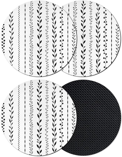 Modern Minimalist Art Coasters Set of 4, Absorbent Coasters by Unknown