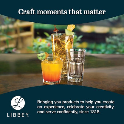 Libbey Gibraltar DuraTuff Drinking Glass Drinking Cup Set, Iconic Heavy Base - Image 6