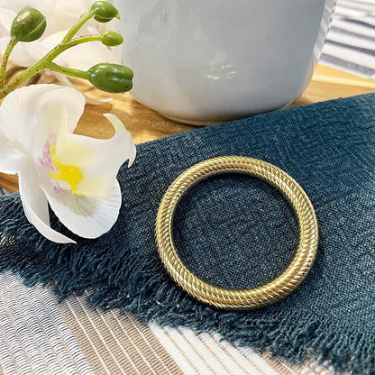 Gold Napkin Rings Set of 12 Metal Round Napkin Rings Table Decor | Alloy napkin - Image 7