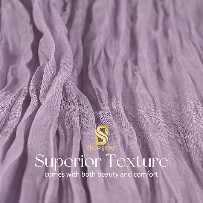Showgeous 30 Pack Purple Cheesecloth Table Runner, 17 x 108 Inches | Boho - Image 4