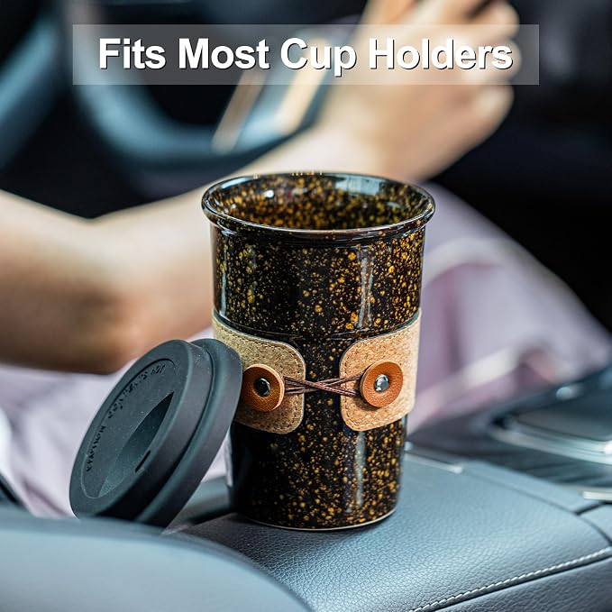 Large Ceramic Travel Coffee Mug - Image 5