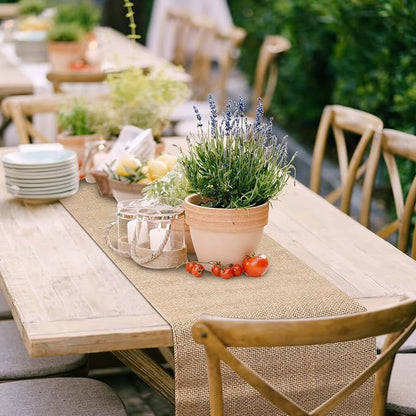 12 Pack Burlap Table Runners 12 x 71 Inch Rustic Table Runner Bulk Jute - Image 6