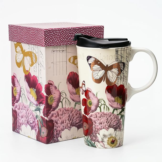 Topadorn 17oz Ceramic Travel Mug by Topadorn