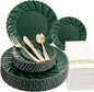 YOUBET 150PCS Emerald Green Plastic Plates by YOUBET