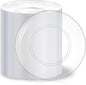 Hioasis 100pcs Clear Plastic Plates for Party - 7.5" Dinner Plates Disposable, Heavy -duty, Classy and Elegant for Wedding