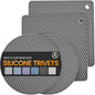 Silicone Trivet Mats 4 Heat Resistant Pot Holders Multipurpose Non-Slip Hot Pads by Unknown