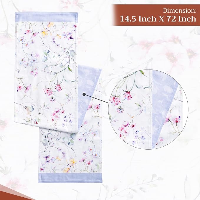 Maison d' Hermine Table Runner 100% Cotton 14.50" x 72" | Table Runners 72 - Image 4