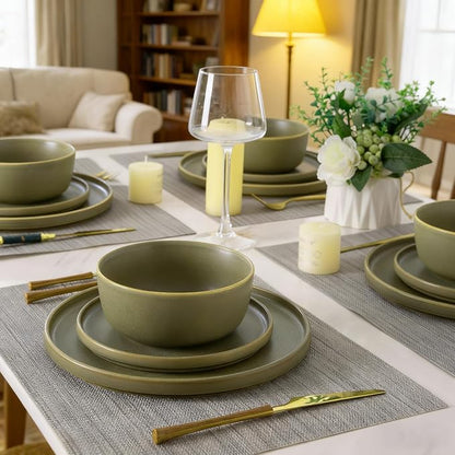 AmorArc Stoneware Cereal Bowls Set of 4, 26oz Soup Ceramic Bowls Set | Modern - Image 5