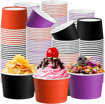 Jingmore Paper Ice Cream Cups 9oz Colored Disposable Dessert Bowls by Jingmore