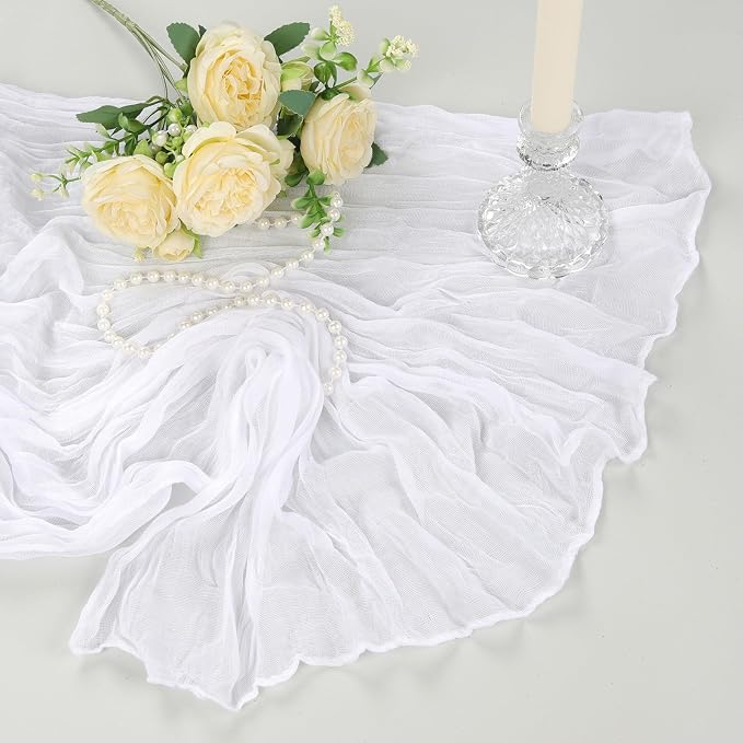 12 Pack White Cheesecloth Table Runner 10Ft Gauze Cheese Cloth Table Runner - Image 6