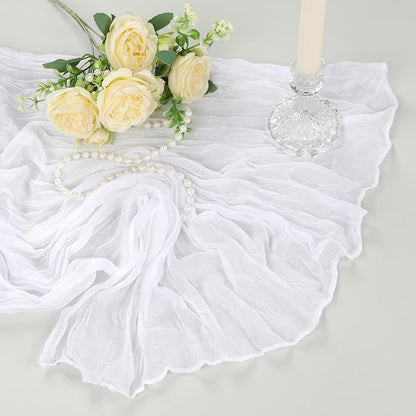 6 Pack White Cheesecloth Table Runner 10Ft Gauze Cheese Cloth Table Runner - Image 6