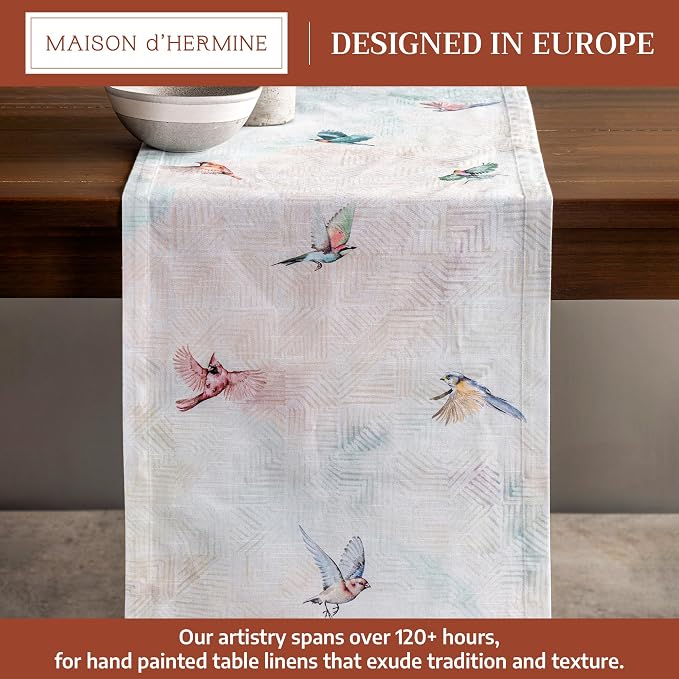 Maison d' Hermine Table Runner 100% Cotton 14.50" x 72" | Table Runners 72 - Image 2