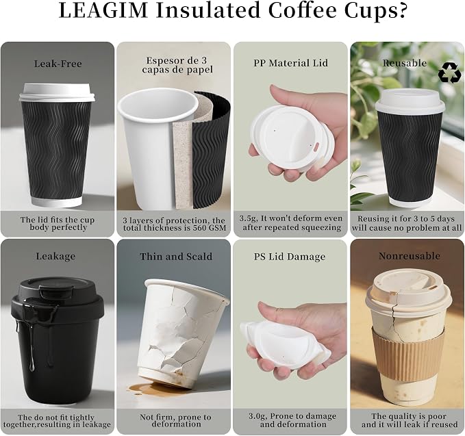 LEAGIM 100 Set - 16 oz Coffee Cups - Image 3