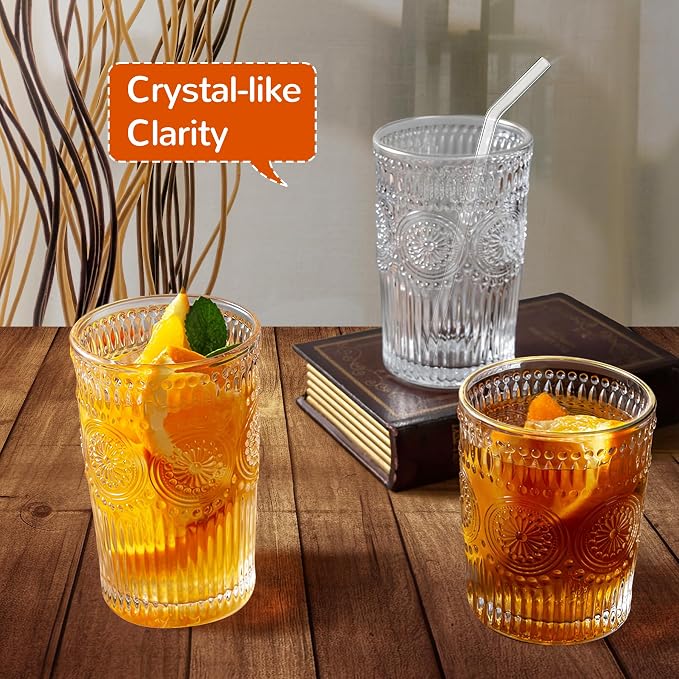 10Pcs Vintage Drinking Glasses - Image 6