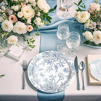 WRAPAHOLIC 25Pcs Floral Paper Plates - Image 4