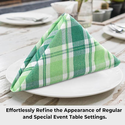 Urban Villa Cloth Napkins Set of 12 20x20 Inches 100% Cotton Napkins Cloth Washable Soft Durable Reusable Absorbent Table Dinner Napkins Cloth for Hotel Lunch Restaurant Weddings Parties- St Patrick