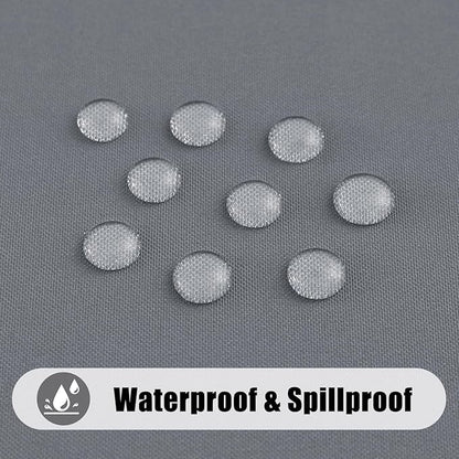 Smiry Rectangle Table Cloth, Waterproof Anti-Scratch Polyester Tablecloth, Decorative Washable Fabric Table Cover for Dining, Buffet, Parties and Outdoor, 60x102, Grey