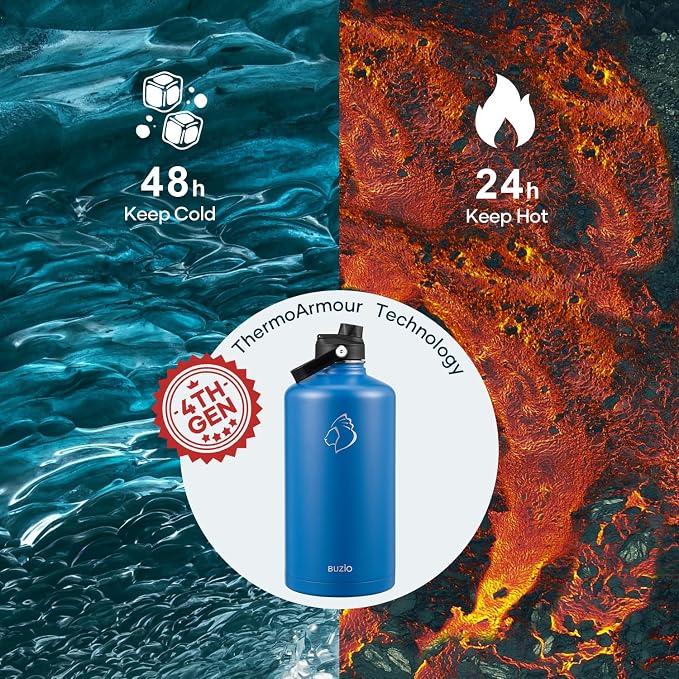 BUZIO 1 Gallon Water Bottle Insulated - Image 2