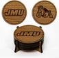 LazerEdge James Madison Dukes Wooden Coaster Set - Cherry Wood - Officially Licensed Product - 4-Pack